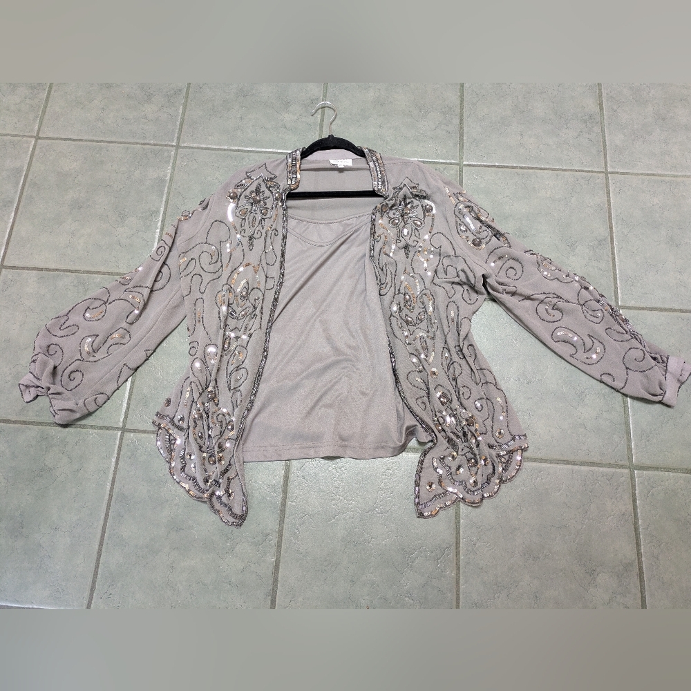 Together Two-Piece Cami& Jacket Size 18W